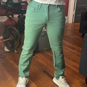 Green Men Pants size 30x30 skinny jeans